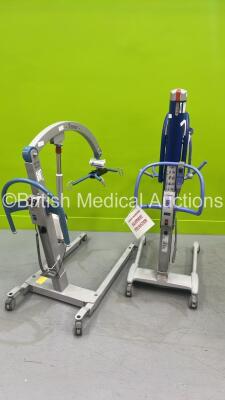 1 x Arjo Tenor Patient Hoist with Controller and 1 x Arjo Maxi Move Patient Hoist with Controller (No Batteries)