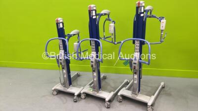 3 x Arjo Maxi Move Patient Hoists with Controllers (No Batteries)