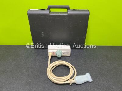 Esaote REF 9600190000 Ultrasound Transducer / Probe in Case (Untested, Damage to Head - See Photos)