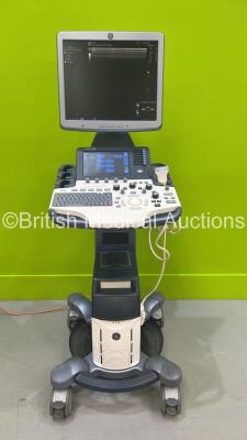 GE Logiq S8 Flat Screen Ultrasound Scanner Ref 5418099 *S/N 189160SU5* **Mfd 2012** Software Version R2 Software Revision 3.0 with 1 x Transducer / Probe (9L-D Ref 84*7765 *Mfd 2011*) (Powers Up)