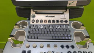 GE Voluson S6 Flat Screen Ultrasound Scanner Ref 5434689 *S/N 225602SU2* **Mfd 08/2013** Software Version 12.0.0 (12.0.3.151) with Sony UP-D897 Digital Graphic Printer (Powers Up) - 5