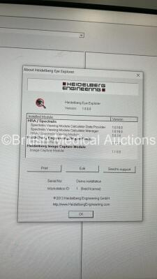 Heidelberg Engineering OCT Spectralis with PC, Software (Version 1.8.6.0) and Accessories (Powers Up) *S/N TR-KT-2528* ***IR904*** - 15