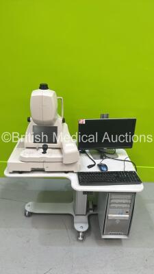 TopCon 3D OCT-2000 Optical Coherence Tomography System on Motorized Table with Accessories (No Power - HDD REMOVED) *S/N 684209* ***IR907*** - 2