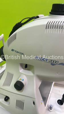 TopCon 3D OCT-2000 Optical Coherence Tomography System on Motorized Table with Accessories (No Power - HDD REMOVED) *S/N 684209* ***IR907*** - 5