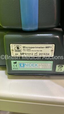 Nidek Microperimeter MP-1 System on Table with PC and Accessories (Powers Up - HDD REMOVED FROM PC UNIT) - 5