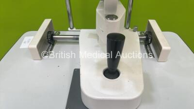 Grafton Optical Slit Lamp with Binoculars, 2 x 12,5x Eyepieces and Chin Rest on Motorized Table (Powers Up with Good Bulb) - 3