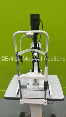 Grafton Optical Slit Lamp with Binoculars, 2 x 12,5x Eyepieces and Chin Rest on Motorized Table (Powers Up - No Light) - 6