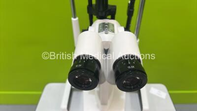 Grafton Optical Slit Lamp with Binoculars, 2 x 12,5x Eyepieces and Chin Rest on Motorized Table (Powers Up with Good Bulb) - 4