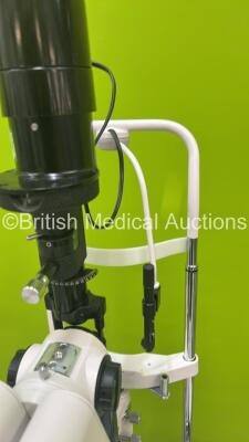 Grafton Optical Slit Lamp with Binoculars, 2 x 12,5x Eyepieces and Chin Rest on Motorized Table (Powers Up with Good Bulb) - 6