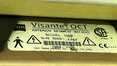 Zeiss Visante OCT Model 1000 Anterior Segment Imaging Unit (Powers Up - HDD REMOVED) with HP Printer on Zeiss Motorised Table *1000-1757* - 5