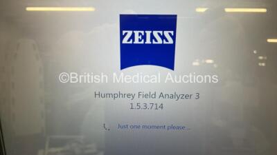 Zeiss Humphrey Field Analyzer 3 Model 830 Version 1.5.3.714 with Finger Trigger and Accessory Instruments on Motorized Table (Powers Up) *S/N 830-17307* **Mfd 2021** - 5