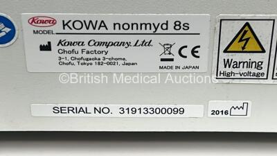 Kowa nonmyd 8s Retina Camera on Motorised Table *Mfd 2016* (Powers Up) *SN 31913300099** - 5