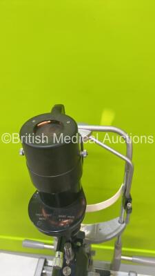 Haag Streit Bern BM900 Slit Lamp on Hydraulic Table with Binoculars, 2 x 10x and Chin Rest (Powers Up with Good Bulb) - 5