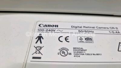 Canon CR-2 Digital Retinal Camera (Powers Up, Crack in Casing - See Photo) and 1 x Unknown EOS Camera Technology Attachment *GH* - 14