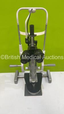 Haag Streit Bern BM 900 Slit Lamp with Binoculars, 2 x 16x Eyepieces and Chin Rest on Motorized Table (Incomplete) *S/N 03789* - 3