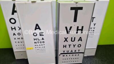 6 x Eye Test Light Boxes (All No Power) *cage* - 2