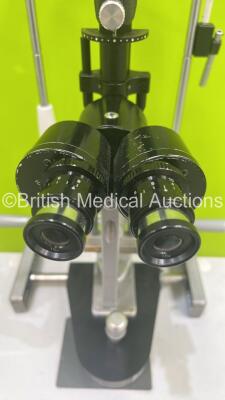 Haag Streit Bern BM 900 Slit Lamp with Binoculars, 2 x 10x Eyepieces and Chin Rest on Motorized Table (Powers Up with Good Bulb) *S/N 03966* - 5