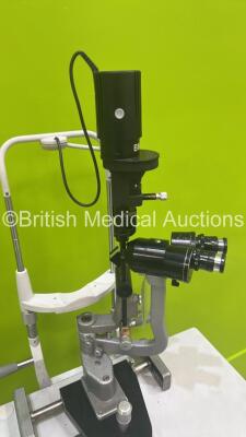 Haag Streit Bern BM 900 Slit Lamp with Binoculars, 2 x 10x Eyepieces and Chin Rest on Motorized Table (Powers Up with Good Bulb) *S/N 03966* - 7