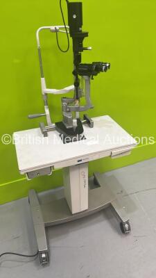 Haag Streit Bern BM 900 Slit Lamp with Binoculars, 2 x 10x Eyepieces and Chin Rest on Motorized Table (Powers Up with Good Bulb) *S/N 03966* - 8