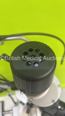 Keeler 40H Slit Lamp Ref 3020-P-5056 with Binoculars, 2 x 12,5x Eyepieces, Lens and Chin Rest on Motorized Table (Unit Draws Power No Light) *S/N 01920* - 8