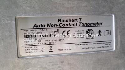 Reichert 7 Auto Non-Contact Tonometer Software Version 1.40 *Mfd 2010* (Powers Up) - 9