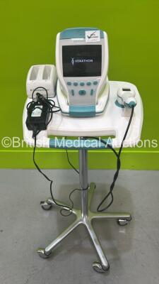 Verathon BVI 9400 Bladder Scanner Part No 0570-0190 with Transducer, Battery, Charger with Power Supply on Table (Powers Up) *S/N B4017223* **CI034**