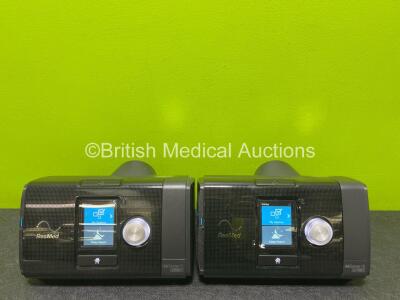 2 x ResMed Airsense 10 Autoset CPAP Units with 2 x Power Supplies *Both Mfd 2023* (Both Power Up)