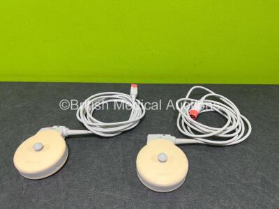 Job Lot Including 1 x Philips Toco+ *Mfd 2022* Transducer and 1 x Philips US *Mfd 2021* Transducer (Untested)