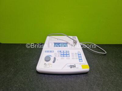 Grason Stadler GSI 39 Auto Tymp Audiometer Version 5 *Mfd - 2014* (Powers Up with Stock Power Supply Stock Power Not Included, Damage to Handpiece Cable - See Photo) *SN GS0052629