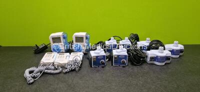 Mixed Lot Including 3 x Huntleigh Sonicaid FDI Units, 2 x Abbott Free GO Pumps with 2 x Power Supplies, 4 x Kendall Aerodyne Aerosol Heaters and 3 x Covidien Kendall Heater for Nebulization Units