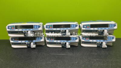 Job Lot Including 6 x BD Alaris Plus CC Syringe Pumps *Mfd 2018* (All Power Up) *300002845 / 300003046 / 300002813*