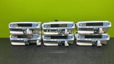 Job Lot Including 6 x CareFusion Alaris Plus CC Syringe Pumps (All Power Up) *370003797 / 135233086 / 300001221*