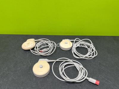 Job Lot Including 1 x Philips US Transducer, 1 x Philips Toco+ Transducer and 1 x Philips Toco MP Transducer (Mfd - 2020 / 2020 / 2018) *H*