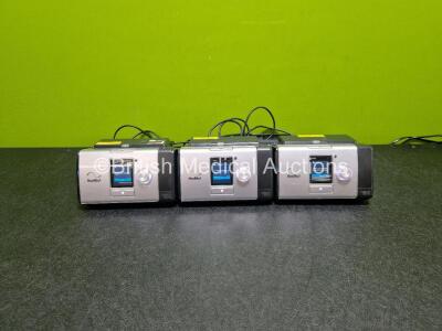 3 x ResMed Lumis 150 VPAP ST-A CPAP Units (All Power Up) with 3 x Power Supplies *SN 22161265723 / 22191392155 / 22191141189*