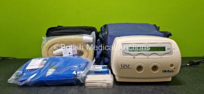 Job Lot Including 1 x Hill-Rom The Vest 104 Airway Clearance System in Carry Bag (Powers Up) with 1 x SmartVest and 1 x SmartVest Connecting Hose in Carry Bag