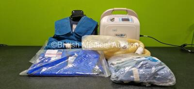 Job Lot Including 1 x SmartVest Airway Clearance System Model SV2100 (Powers Up) with 4 x SmartVest and 3 x SmartVest Connecting Hoses in Carry Bag