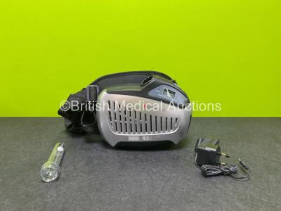 5 x Baynhams Powered Air Purifying Respirators with 5 x Power Supplies and 5 x Li-ion Batteries (All Power Up) *1 in Photo, 5 in Total* **Stock Photo**