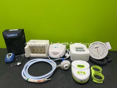 Mixed Lot Including 1 x Ardo Medical Calypso Pro, 1 x Entonox Hose 1 x DeVilbiss Sleep Cube CPAP Unit, 1 x Airmed 1000 Compressor, 1 x Philips Module Rack and 1 x Bedfont piCO+ Smokerlyzer in Case