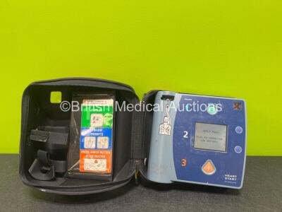 Philips Heartstart FR2+ Defibrillator with 1 x LiMnO2 Battery *Install Date 2017* in Carry Case (Powers Up)