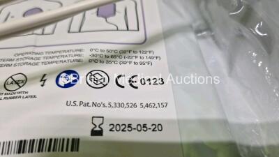 2 x Zoll AEDPro Defibrillators (Both Power Up) in Carry Cases with 2 x 3 Lead ECG Leads, 4 x Li-ion Batteries, 3 x Electrodes (2 x Expired) and 2 x Skintact ECG Electrodes *Both Expiry Date 2025* - 10