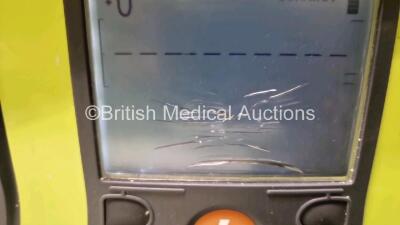 2 x Zoll AEDPro Defibrillators (Both Power Up, 1 x Cracked Screen - See Photo) in Carry Cases with 2 x 3 Lead ECG Leads, 4 x Li-ion Batteries and 3 x Electrodes *2 x Expired* - 5