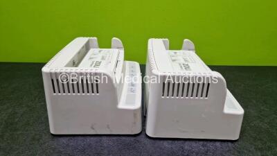 2 x Zoll SurePower Single Bay Chargers (Both Power Up) with 2 x Zoll SurePower Battery Packs *Lithium Batteries* and 2 x Power Cords - 5