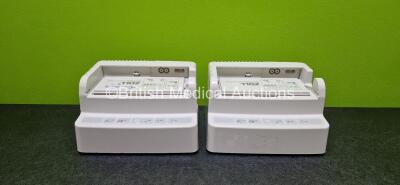 2 x Zoll SurePower Single Bay Chargers (Both Power Up) with 2 x Zoll SurePower Battery Packs *Lithium Batteries* and 2 x Power Cords