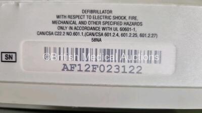 2 x Zoll R Series Plus Defibrillators / Monitors (Both Power Up) Including ECG and Printer Options with 2 x 3 Lead ECG Leads, 2 x Paddle Leads, 2 x Power Cords and 2 x Lithium Ion Rechargeable Batteries *SN AF13B027387 / AF12F023122* - 13