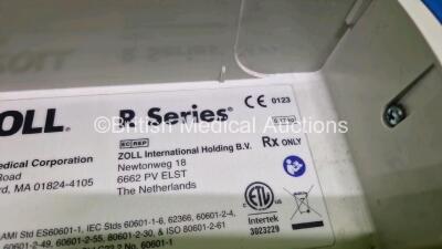 2 x Zoll R Series Plus Defibrillators / Monitors (Both Power Up) Including ECG and Printer Options with 2 x 3 Lead ECG Leads, 2 x Paddle Leads, 2 x Power Cords and 2 x Lithium Ion Rechargeable Batteries *SN AF13B027387 / AF12F023122* - 14