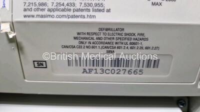 2 x Zoll R Series Plus Defibrillators / Monitors (Both Power Up) Including ECG and Printer Options with 2 x 3 Lead ECG Leads (Both Damaged Casings - See Photos), 2 x Paddle Leads, 2 x Power Cords and 2 x Lithium Ion Rechargeable Batteries *SN AF13B027395 - 12