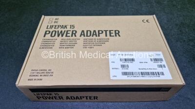 Job Lot Including 1 x Physio Control Ref 11141-000107 Mobile Li-ion Charger with 2 x Lithium Rechargeable Batteries (Powers Up) and 1 x Lifepak 15 Power Adapter Ref 11140-000074 *Like New in Box* - 10