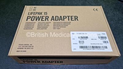 Job Lot Including 1 x Physio Control Ref 11141-000107 Mobile Li-ion Charger with 2 x Lithium Rechargeable Batteries (Powers Up) and 1 x Lifepak 15 Power Adapter Ref 11140-000074 *Like New in Box* - 10