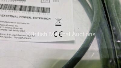 11 x Physio Control Cable-External Power Extension Cables Ref 11140-000080 - 6