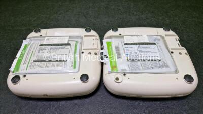 2 x CU Medical Systems Inc iPAD Intelligent Public Access Defibrillators (Both Power Up with Stock Battery - Stock Battery Not Included) with 1 x LiMnO2 Battery *Flat* and 2 x CU Medical Defibrillation Pads (Both Expired)*SN G1J45D0438 / G1N21M0314* - 6